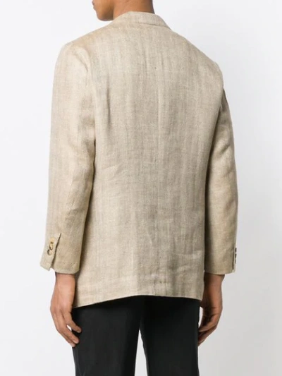 Pre-owned Ferragamo 1990's Blazer In Neutrals