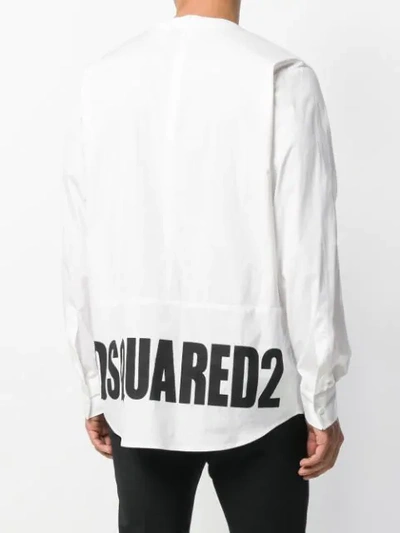 Shop Dsquared2 Logo Printed Top In White