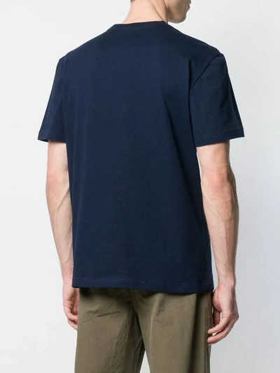 Shop Lacoste Logo Print Crew Neck T-shirt In Blue