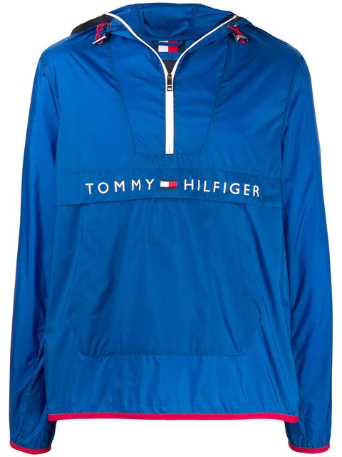 tommy hilfiger blue windbreaker