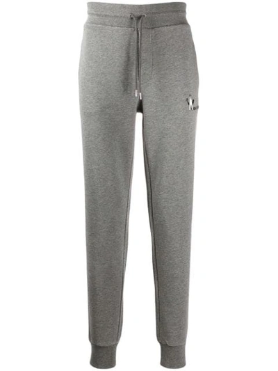 Shop Moncler Jersey Sweatpants In Grey