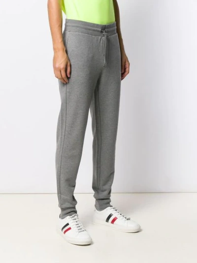 Shop Moncler Jersey Sweatpants In Grey