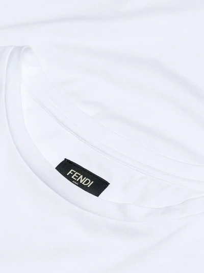FENDI BAG BUGS刺绣T恤 - 白色