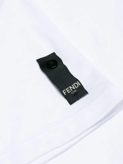 FENDI BAG BUGS刺绣T恤 - 白色