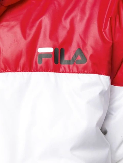 Shop Fila Reyton Hooded Jacket In Red