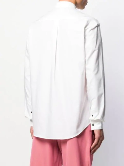 Shop Acne Studios Button-down Collar Shirt In White