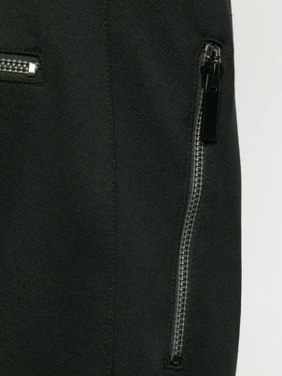 Shop Kru Belted Track Trousers In Black
