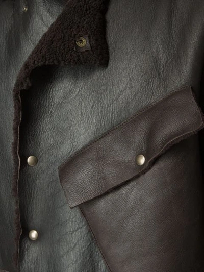 Shop Cherevichkiotvichki Single-breasted Coat In Brown