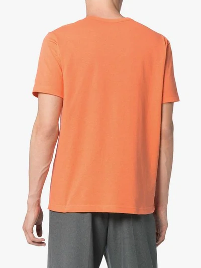 Shop Champion Orange Reverse Weave Tshirt In Yellow