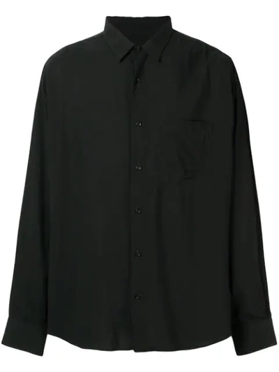 Shop Ami Alexandre Mattiussi Classic-wide Fit Shirt In Black