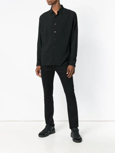 Shop Ami Alexandre Mattiussi Classic-wide Fit Shirt In Black