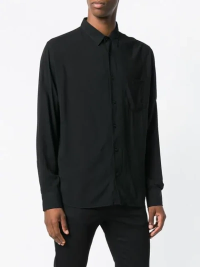 Shop Ami Alexandre Mattiussi Classic-wide Fit Shirt In Black