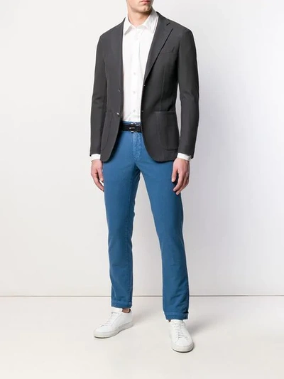 Shop Incotex Slim-fit Trousers In Blue