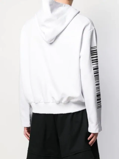 Shop Ih Nom Uh Nit Bowie Logo Hooded Sweatshirt In White