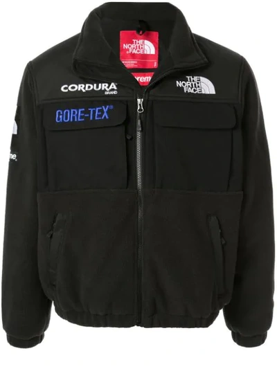 Shop Supreme X The North Face Expedition Fleece Jacket In Black