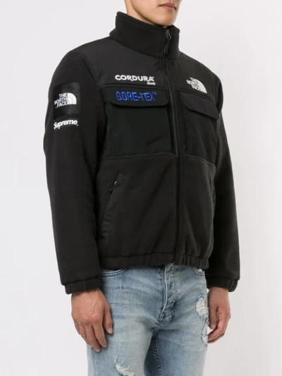 Supreme X The North Face Expedition Fleece Jacket Fw18 In Black