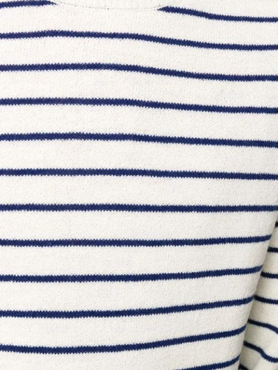 Shop Apc Gaspard Striped Sweater In White