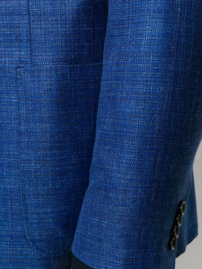 Shop Canali Classic Blazer In Blue