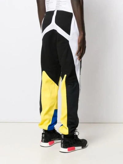 Shop Amen Panelled Track Pants In Black