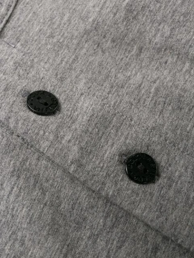 Shop Dolce & Gabbana Logo Buttoned T-shirt In Grey