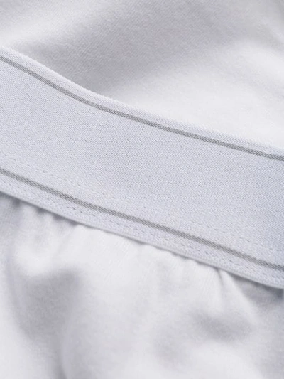 Shop Dolce & Gabbana Printed Logo Boxer Briefs In White