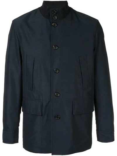 Shop Cerruti 1881 Buttoned Jacket In Blue