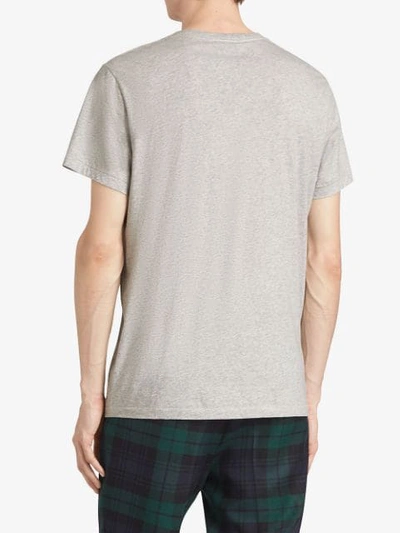 Shop Burberry Cotton Jersey T-shirt In Grey