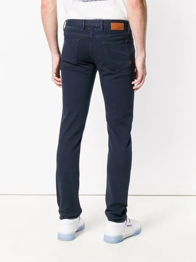 Shop Pt05 Swing Slim-fit Jeans In Blue
