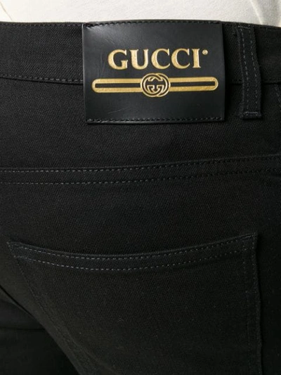 Shop Gucci Skinny Jeans In 1000 Black