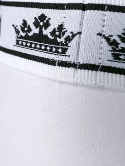 Shop Dolce & Gabbana Logo Fitted Boxers In White
