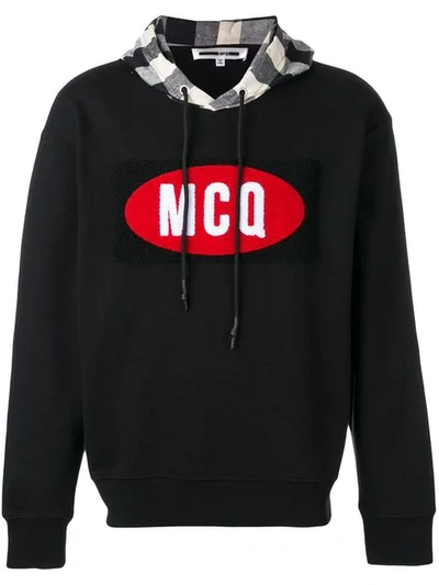 Shop Mcq By Alexander Mcqueen Logo Patch Hoodie In Black