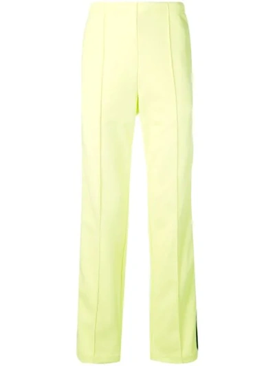 Shop Maison Margiela Side Stripe Track Pants In Yellow