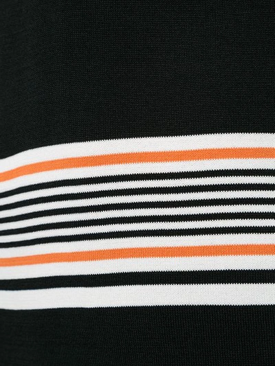 Shop Astrid Andersen Classic Polo With Stripes In Black