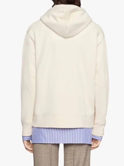 Shop Gucci Sweatshirt With  Strawberry Print In 9230 White