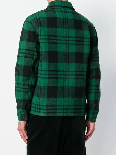 Shop Ami Alexandre Mattiussi Buttoned Casual Jacket In Green