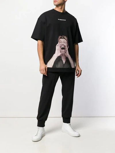 Shop Ih Nom Uh Nit David Bowie Print T-shirt In Black