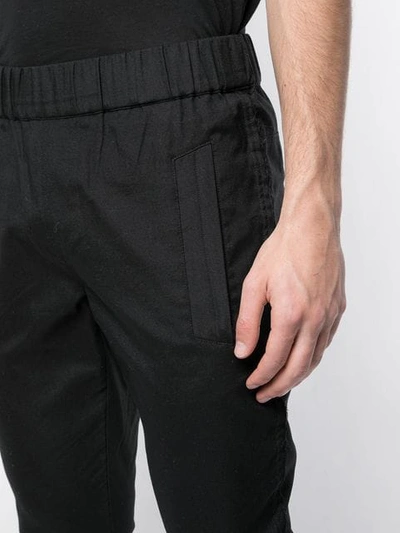 Shop Rta Tapered Trousers In Black