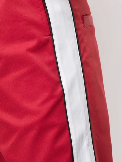 Shop Miharayasuhiro Contrasting Panels Track Pants In Red