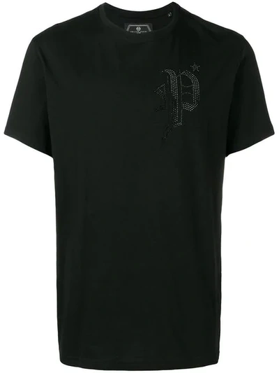 Shop Philipp Plein T-shirt Mit Kristallen In Black