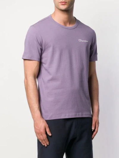 Shop Champion Round Neck Logo T-shirt - Purple