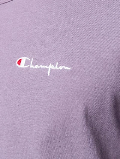 CHAMPION LOGO圆领T恤 - 紫色