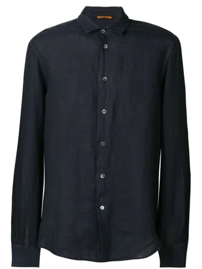 Shop Barena Venezia Classic Button Up Shirt In Blue