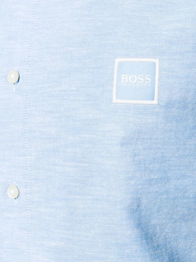 Shop Hugo Boss Short-sleeved Shirt In Blue