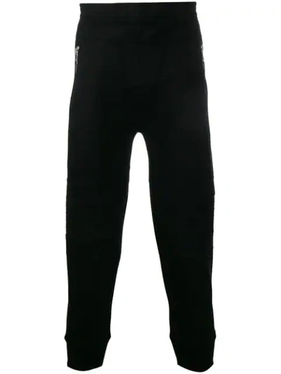 Shop Neil Barrett Cropped-jogginghose In 524 Black / White