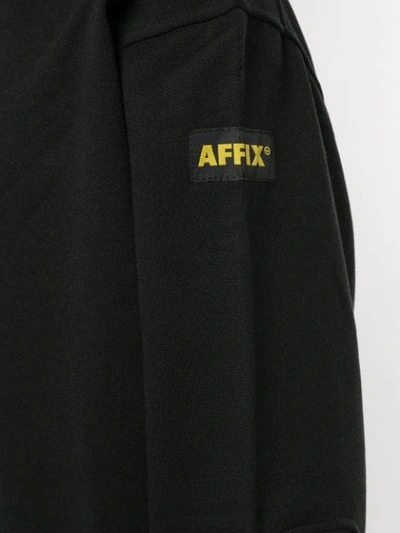 Shop Affix Buttoned Sweatshirt In Black
