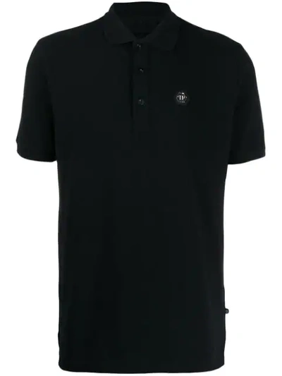 Shop Philipp Plein Skull Polo Shirt In Black