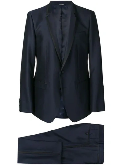 Shop Dolce & Gabbana Two Piece Suit In Blue