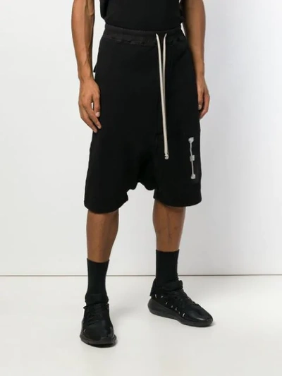 Shop Rick Owens Drkshdw Drop-crotch Shorts - Black