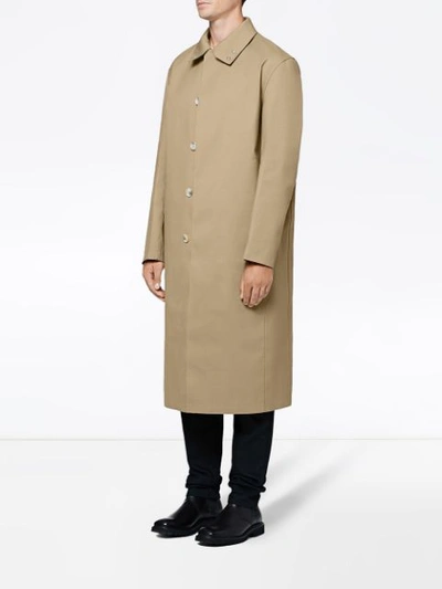 Shop Mackintosh 1017 Alyx 9sm Fawn Bonded Cotton Formal Coat