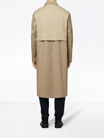 Shop Mackintosh 1017 Alyx 9sm Fawn Bonded Cotton Formal Coat